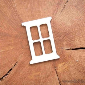 Чіпборд Вікно з закругленими стеклами WOODChic