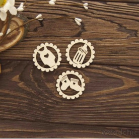 Чіпборд Набір Фішки Бодик WOODChic