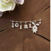 Чіпборд Підвіска дитяча з зайчиком Girl WOODChic