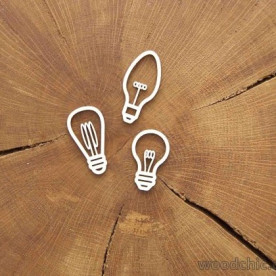 Чипборд Набор лампочки 3 WOODChic