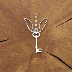 Чипборд Стимпанк Подвеска ключ WOODChic
