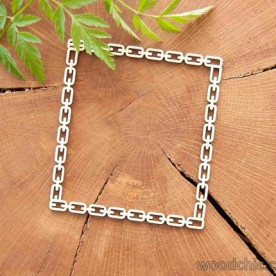 Чипборд Рамка прямоугольная Цепи WOODChic