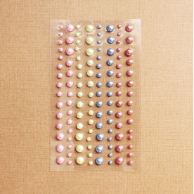 Набір напівперлин різних кольорів, 120 шт.