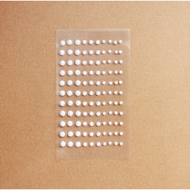 Набір напівперлин білого кольору, 110 шт.