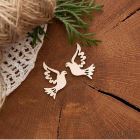 Чіпборд Набір Голуби, 2х3.5 см WOODChic