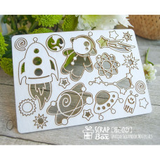 Чіпборд дитячий набір малий Космічний Hc-021, Scrapbox