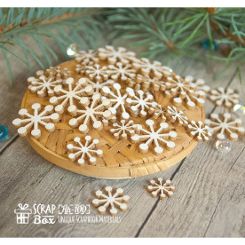 Чипборд набор снежинок 30 шт. Hh-100 , Scrapbox