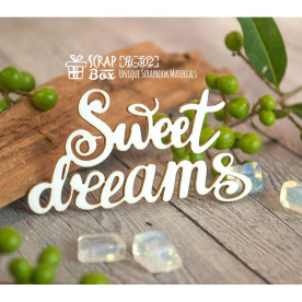 Чіпборд напис Sweet Dreams Hi-302, Scrapbox