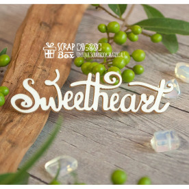 Чіпборд напис Sweetheart Hi-303, Scrapbox