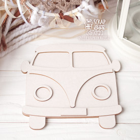 Основа для альбому в формі автомобіля Фольксваген (маленький, 6шт) Оs-072, Scrapbox