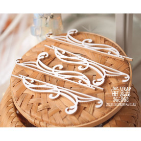 Чипборд бордюр Завиток 5шт Hw-090 , Scrapbox