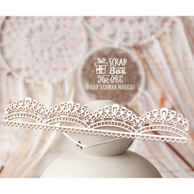 Чипборд бордюр Кружево (большой) Hw-093 , Scrapbox
