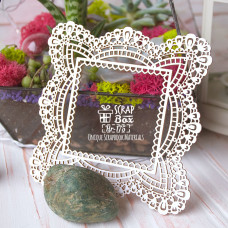 Чіпборд квадратна мереживна рамка Hr-175, Scrapbox