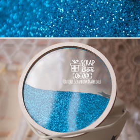 Глиттер синий Qb-014, Scrapbox