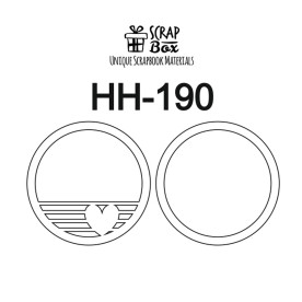 Основа для шейкера круг с сердечком ( 2 заготовки) Hh-190 , Scrapbox