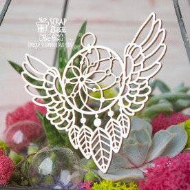 Чипборд ловец снов с крыльями Но-162 , Scrapbox