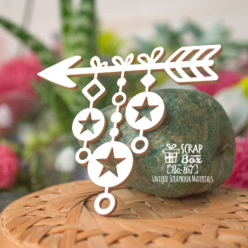 Чіпборд Стріла з геометричними фігурками Но-167, Scrapbox