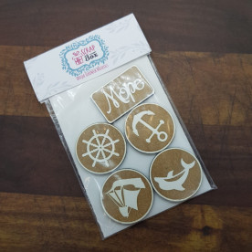 Набір дерев'яних фішок FL-002, Scrapbox