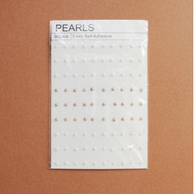 Набор полужемчужин в бежевых тонах, 3 мм, 90 шт. 