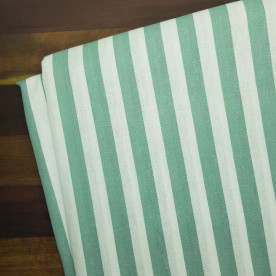 Ткань хлопок Полоса мятная, 25х55 см