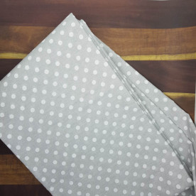 Тканина бавовна Горох сірий, 25х55 см