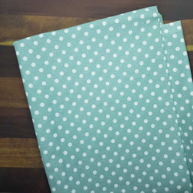 Тканина бавовна Горох м'ятний, 35х70 см