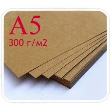 Лист крафт-бумаги (картона) А5, плотность 300 г/м2