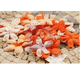 Набор декоративных цветов в оранжевых оттенках E-line Flowers 24-30 шт. от Prima