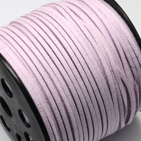 Шнур штучна замша, 3 мм, 90 см, світло-бузковий