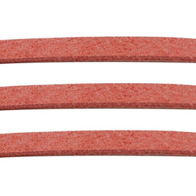 Шнур штучна замша, 2.5 мм, 1 м, кораловий