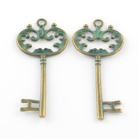 Ключик бронза з патиною, 68х30 мм