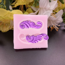 Силіконовий молд Завитки, 40х40 мм