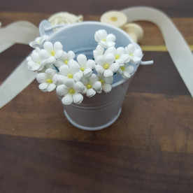 Набір незабудок, 5 шт, 1 см, білий, Квіткова Фея