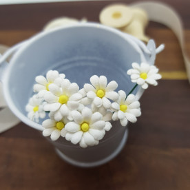 Набор ромашек, 5 шт, белый, Цветочная Фея