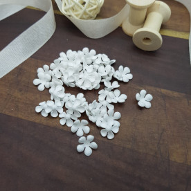 Набір квіточок-заготовок 1, 50 шт, 1 см, білий, Квіткова Фея