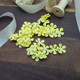 Набір квіточок-заготовок 1, 50 шт, 1 см, ніжно-жовтий, Квіткова Фея