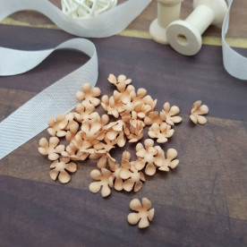 Набір квіточок-заготовок 1, 50 шт, 1 см, карамельний, Квіткова Фея