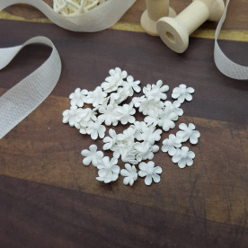 Набір квіточок-заготовок 2, 50 шт, 1 см, білий, Квіткова Фея