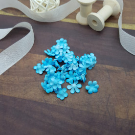 Набор цветочков-заготовок 2, 50 шт, 1 см, голубой, Цветочная Фея