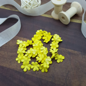 Набір квіточок-заготовок 2, 50 шт, 1 см, ніжно-жовтий, Квіткова Фея