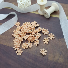 Набор цветочков-заготовок 2, 50 шт, 1 см, карамельный, Цветочная Фея