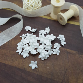 Набір квіточок-заготовок 3, 50 шт, 1 см, білий, Квіткова Фея