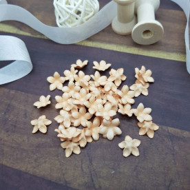 Набор цветочков-заготовок 3, 50 шт, 1 см, карамельный, Цветочная Фея