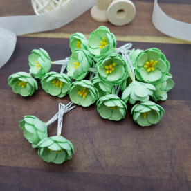 Цветок яблони, 1 шт, 17 мм, мятный, Цветочная Фея