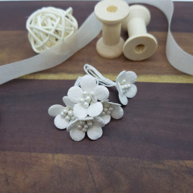 Цветок камнеломки, 1 шт, 20 мм, белый, Цветочная Фея