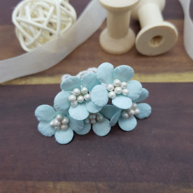 Квітка ломикаменю, 1 шт, 20 мм, блакитний, Квіткова Фея