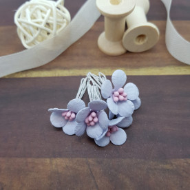 Квітка ломикаменю, 1 шт, 20 мм, бузковий, Квіткова Фея