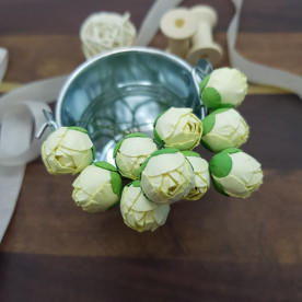 Бутон пионов, 5 шт, 15 мм, нежно-желтый, Цветочная Фея