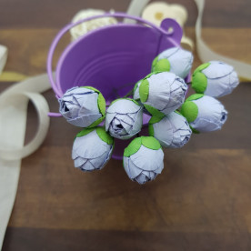 Бутон пионов, 5 шт, 15 мм, сиреневый, Цветочная Фея