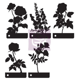 Набор трафаретов для создания фонов Masks - Цветы 5 шт. от Prima